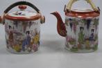 Chinese porseleinen theepot en dekselpot. Hand painted., Ophalen of Verzenden