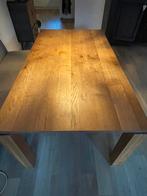 Houten eettafel voor 6 personen, Huis en Inrichting, Ophalen, Gebruikt, 50 tot 100 cm, Vijf personen of meer