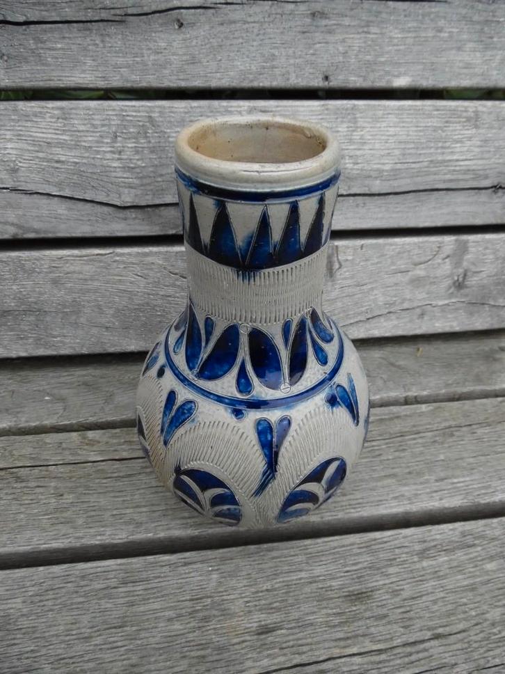 Antieke steengoed sierkruik kruik kan Westerwald D. 18e eeuw, Antiek en Kunst, Antiek | Keramiek en Aardewerk, Ophalen of Verzenden