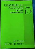 Karakteristiek van het privaatrecht - FW Grosheide, Ophalen of Verzenden, Gelezen