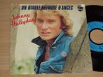 single Johnny Hallyday * Un diable entoure d'anges, Cd's en Dvd's, Vinyl Singles, Verzenden, Gebruikt, Pop