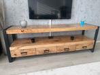 Tv meubel mangohout, Huis en Inrichting, Kasten | Televisiemeubels, Ophalen, 150 tot 200 cm, Zo goed als nieuw, Minder dan 100 cm