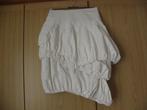 Off white gevoerde laagjes rok EMMA COLLEGE STYLE 34 XS zgan, Emma, Wit, Ophalen of Verzenden, Zo goed als nieuw