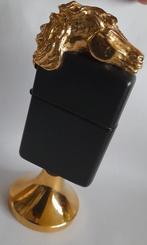 Zippo Aansteker Tafelaansteker Verguld Zeldzaam Paard, Verzamelen, Rookartikelen, Aanstekers en Luciferdoosjes, Ophalen of Verzenden