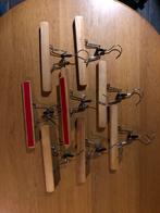 8 Massief Houten Broekhangers met Vilt voor kinderbroekjes, Minder dan 75 cm, 50 tot 70 cm, Nieuw, 105 cm of meer