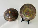 Chinese cloisonné, schaal + bord, Antiek en Kunst, Ophalen of Verzenden