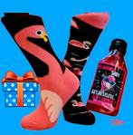 FLAMINGO SOKKEN (UNISEX)) + SHOTJE FLAMINGO, Ophalen of Verzenden, Nieuw