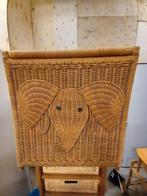 Vintage Rieten opbergmand., Ophalen, Minder dan 50 cm, 50 tot 100 cm, Zo goed als nieuw