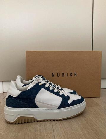 NIEUWE NUBIKK sneakers maat 36 White Leather-Denim beschikbaar voor biedingen