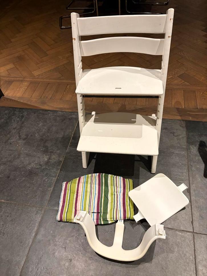 Stokke Tripp Trapp + Accessoires, Kinderen en Baby's, Kinderstoelen, Gebruikt, Meegroeistoel, Gordel(s), Ophalen of Verzenden