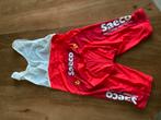 Saeco wedstrijdgedragen Wielrenbroek Mario Cippolini maat XL, Fietsen en Brommers, Fietsaccessoires | Fietskleding, Gebruikt, Heren