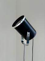 Vintage spot vloerlamp – verstelbaar – zwart/chroom – 1970s, Ophalen, Industrieel, Duits design, vintage, retro, mid century, Gebruikt