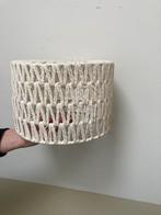 Lampenkap/ gevlochten style /, Huis en Inrichting, Lampen | Lampenkappen, Ophalen, Zo goed als nieuw, Rond
