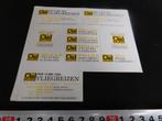 sticker OAD Vliegreizen per 13 mei 1988, Ophalen, Zo goed als nieuw, Bedrijf of Vereniging