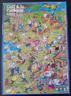 JAN VAN HAASTEREN PUZZEL - PTZ - GOLF A LA CARTOON, Ophalen of Verzenden, 500 t/m 1500 stukjes, Gebruikt, Legpuzzel