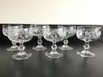 6 Vintage Luminarc Wijnglazen Wijnranken, Antiek en Kunst, Antiek | Glas en Kristal, Ophalen of Verzenden