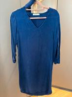 Prachtige sissy boy donkerblauwe velvet jurk van maat S, Blauw, Ophalen of Verzenden, Zo goed als nieuw, Knielengte