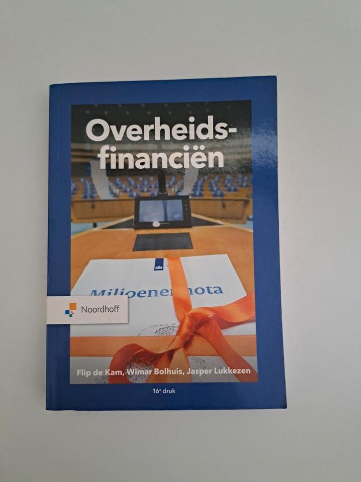 Overheidsfinanciën - Studieboek, Boeken, Studieboeken en Cursussen, Ophalen of Verzenden