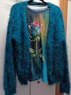 T-shirt + Vest Petrol Blauw XL, Blauw, Maat 46/48 (XL) of groter, Ophalen of Verzenden, Zo goed als nieuw