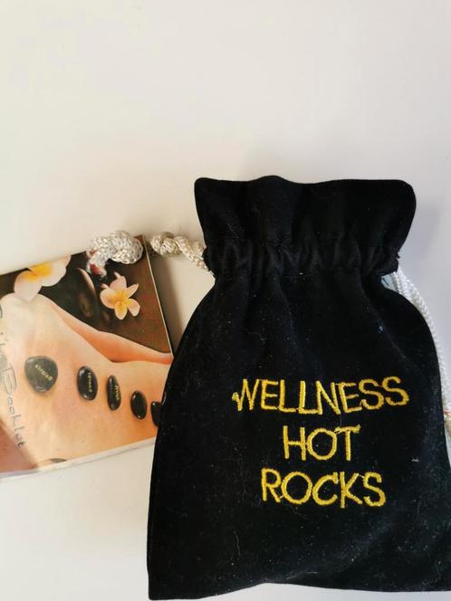 Wellness hot rocks, hotstone massage met Zakje & handleiding, Sport en Fitness, Gezondheidsproducten en Wellness, Zo goed als nieuw