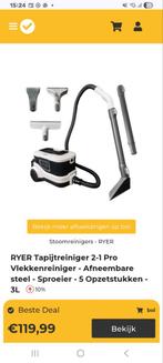 RYER Tapijtreiniger 2-1 Pro - Nieuwstaat, Ophalen of Verzenden, Nieuw, Reservoir, Waterstofzuiger