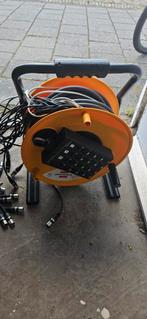 Zgn snake op haspel, Muziek en Instrumenten, Kabels en Stekkers, Ophalen, Gebruikt, Apparatuur