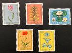 NVPH 738-742 zomerzegels 1960 bloemen postfris, Na 1940, Verzenden, Postfris