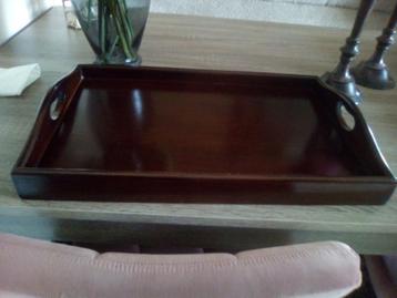 Brocante eiken dienblad beschikbaar voor biedingen