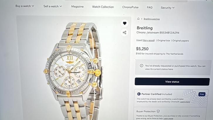 Breitling Chrono Jetstream - Nieuwstaat!, Sieraden, Tassen en Uiterlijk, Horloges | Heren, Nieuw, Polshorloge, Breitling, Overige materialen