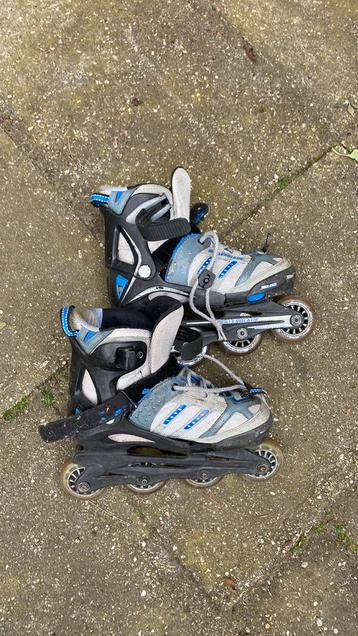 Rollerblade skeelers skates blauw grijs maat 32 