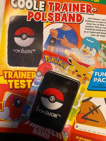 Pokemon trainer polsband zweetband & gratis poke tijdschrift beschikbaar voor biedingen