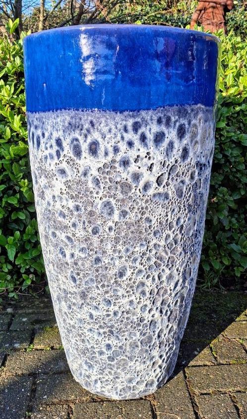 Grote geglazuurde  potten in 2 maten en 5 kleuren., Tuin en Terras, Bloempotten, Nieuw, Terracotta, Binnen, Balkon, Tuin, Rond