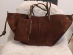 Polene Cyme suede large., Ophalen of Verzenden, Zo goed als nieuw, Bruin