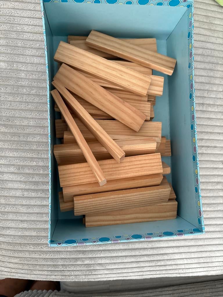 Kapla Houten Bouwstenen - Ongeveer 40 Stuks, Ophalen, Zo goed als nieuw