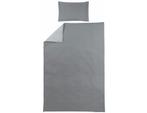 Meyco Uni Dekbedovertrek Grey 140 x 200 / 220 cm, Eenpersoons, Dekbedovertrek, Nieuw, Ophalen of Verzenden