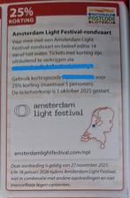 Amsterdam Light Festival-rondvaart 25% korting, Tickets en Kaartjes, Drie personen of meer, Kortingsbon, Overige typen