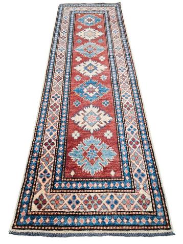 Handgeknoopt Perzisch wol Kazak tapijt loper 64x197cm beschikbaar voor biedingen