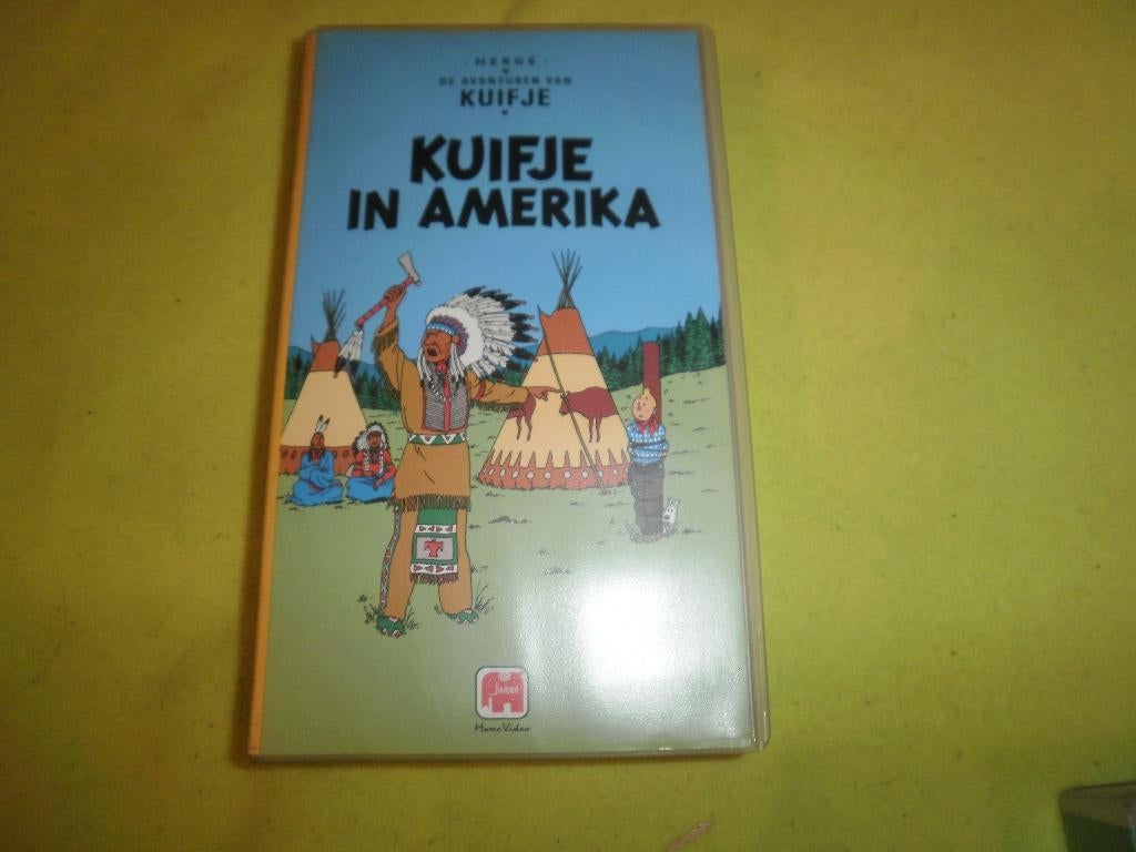 KUIFJE In Amerika! Mooie Tekenfilm Klassieker Op VIDEO!, Tekenfilm, Verzenden, Alle leeftijden, Kinderprogramma's en -films