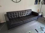 Barcelone look bank zwart skai, Ophalen, 125 cm of meer, 125 cm of meer, Zo goed als nieuw