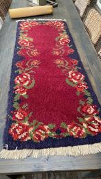 Handgeknoopt tapijt Tafelkleed Loper 145 X 56 cm, 50 tot 100 cm, Rood, 100 tot 150 cm, Rechthoekig
