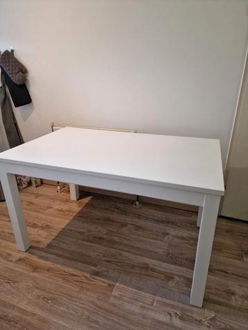 Eettafel wit-extendable 