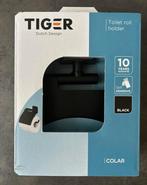 Tiger Colar zwart toiletrolhouder nieuw, Doe-het-zelf en Verbouw, Sanitair, Ophalen of Verzenden, Nieuw, Rvs, Toilet