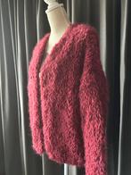 Bordeauxrood Grof Gebreid Vest, Ophalen of Verzenden, Zo goed als nieuw, Maat 38/40 (M), Rood