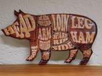 muurdecoratie varken , bbq bord, Ophalen of Verzenden, Nieuw