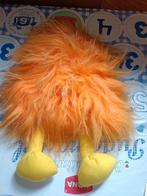 Oranje kraai vogel handpop knuffel met piepje 35 cm, Ophalen of Verzenden