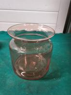 pot / vaas roze glas, Ophalen of Verzenden