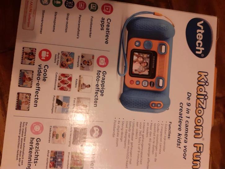 V Tech Kidizoom fun Blauw, Kinderen en Baby's, Speelgoed | Educatief en Creatief, Nieuw, Elektronica, Met licht, Ophalen of Verzenden