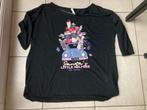 Zwart shirt ' Santa Little helpers ' Maat 42 / 44, Ophalen of Verzenden, Maat 42/44 (L), Zwart