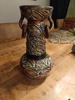 Prachtige Antieke Vaas jaren 70, Gebruikt, Overige kleuren, Aardewerk of Porselein, Ophalen of Verzenden