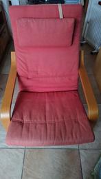 Loungestoel (Ikea Poang), Ophalen, Gebruikt, Eén, Rood